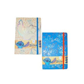 Libreta Tamaño A5 con elástico Diseño Stitch