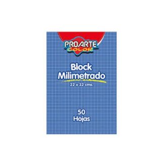 Block de papel milimetrado 50 hjs 22 x 32 cm PROARTE