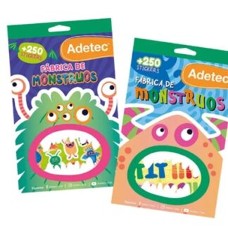 Block Sticker fábrica de monstruos Adetec + 400 sticker