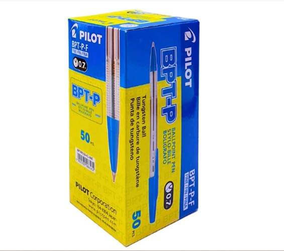 Lápiz pasta punta fina PILOT BPT-P-F 0.7mm Caja 50 und