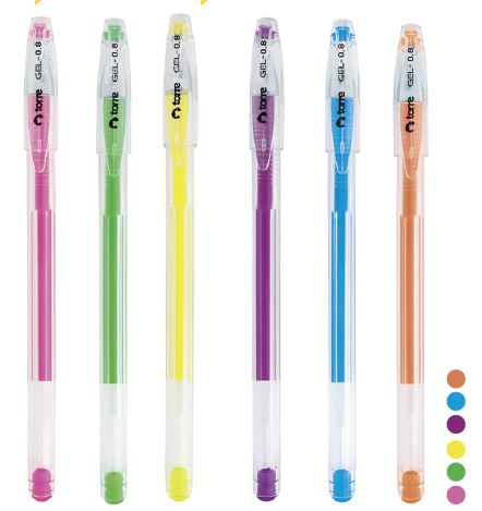 Lápiz gel colores Neón TORRE