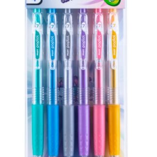 Lápiz gel Pilot colores metalizados Set 6 colores PILOT POPLOL