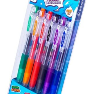 Lápiz gel Pilot colores tradicionales Set 6 colores PILOT POPLOL